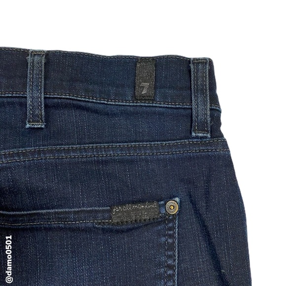 🎈SOLD🎈 7 For All Man Kind Slimmy Dark Wash - Picture 7 of 8